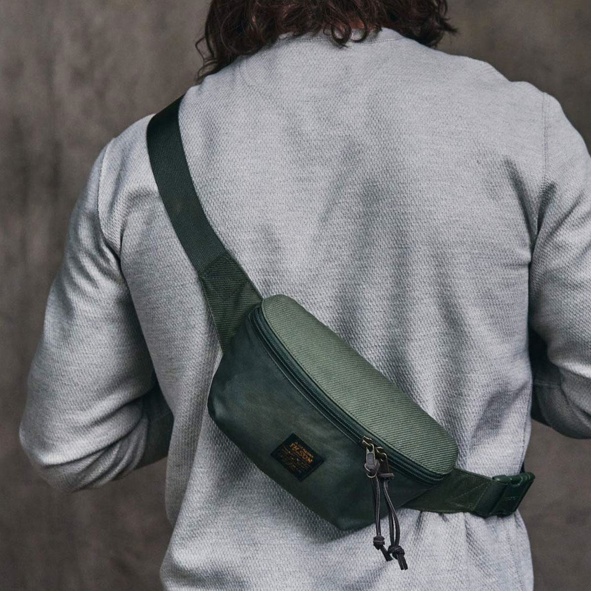 Filson Surveyor Crossbody Pack Service Green, Full-featured and made from tough Cordura® nylon