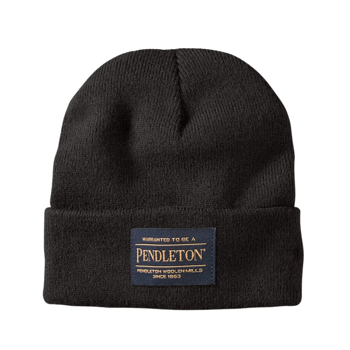 Pendleton Beanie black, Soft, warm, and timeless.