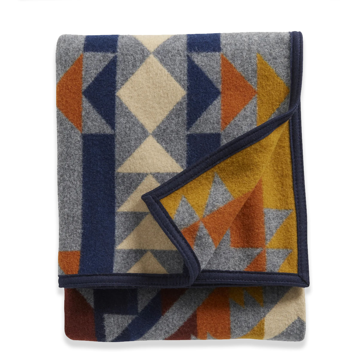 Pendleton Jacquard Napped Throw Blanket Smith Rock Grey Mix