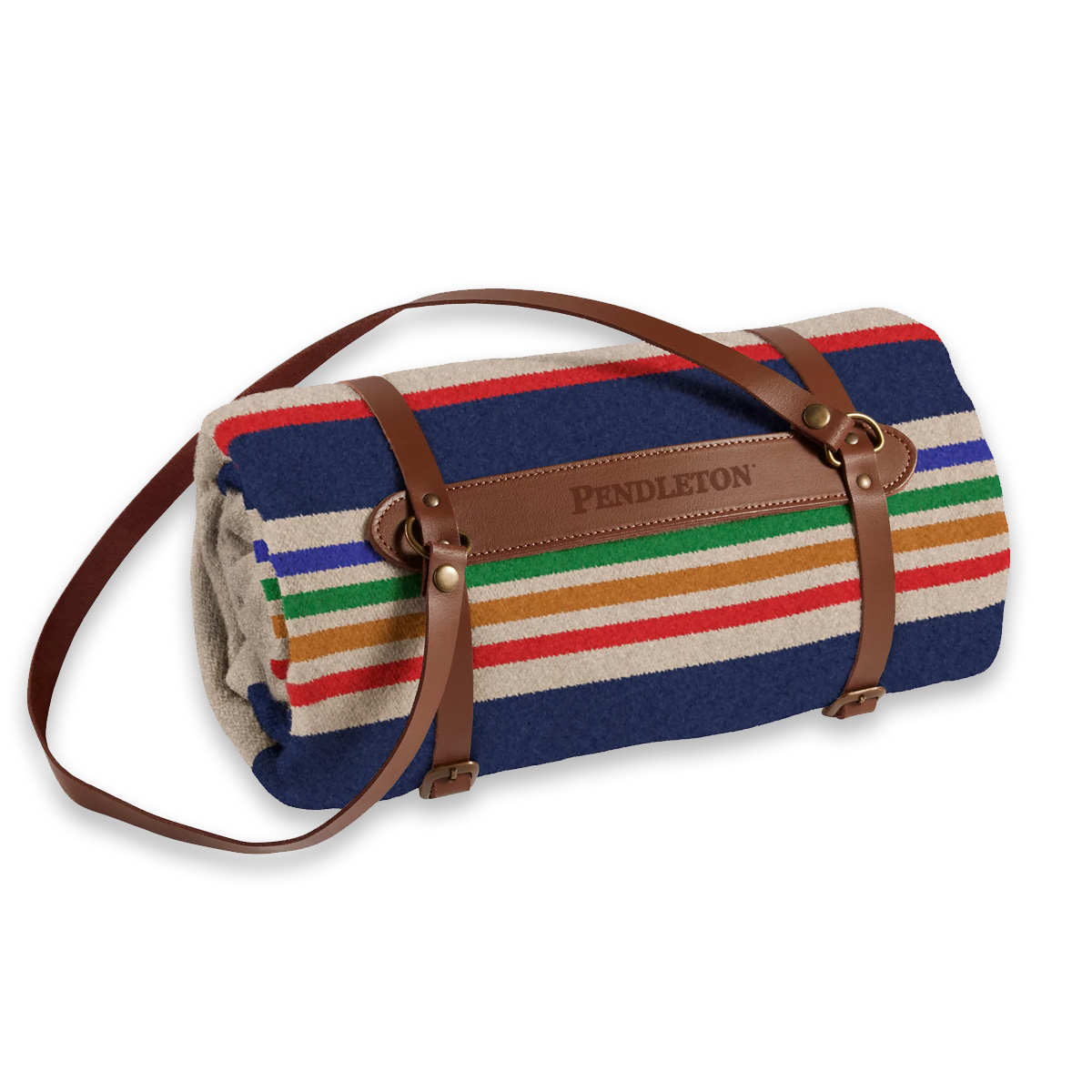 Pendleton National Park Throw With Carrier Yellowstone, Includes leather carrier for easy portability
