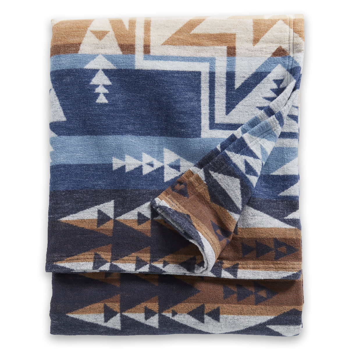 Pendleton Organic Cotton Jacquard Throw Silver City Denim