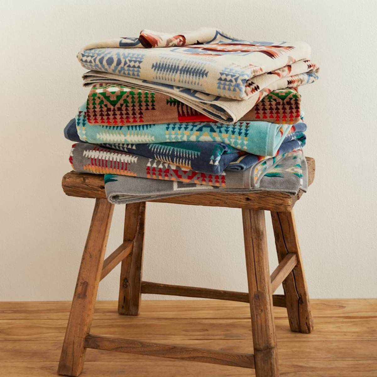 Pendleton Oversized Jacquard Spa Towel Collection, supersized and extra-plush terry velour towels