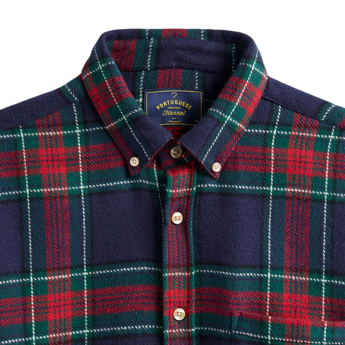 Portuguese Flannel Faru Shirt Blue, made with the finest exclusive fabrics