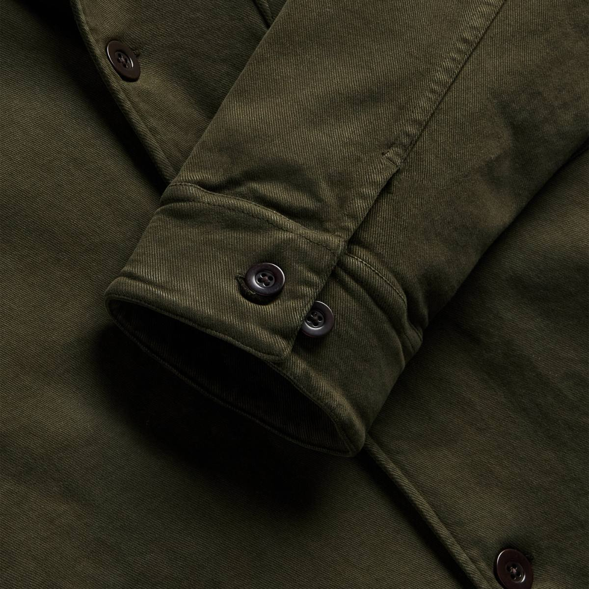 Portuguese Flannel Labura Jacket Olive, made with the finest exclusive fabrics