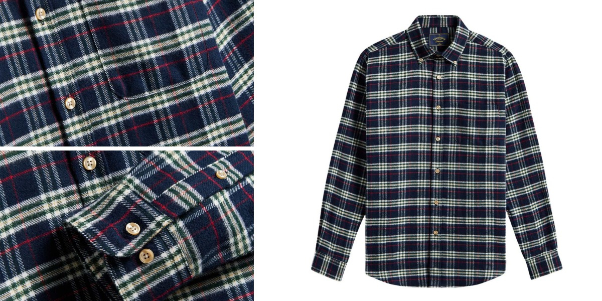 Portuguese Flannel Lamo Shirt Blue, crafted from premium Portuguese fabric and proudly made in Portugal.