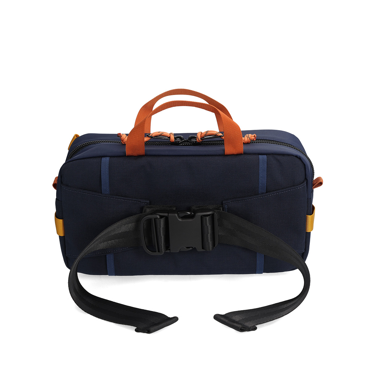 Topo Designs Quick Pack Navy/Multi, a well-built, secure bag for travel