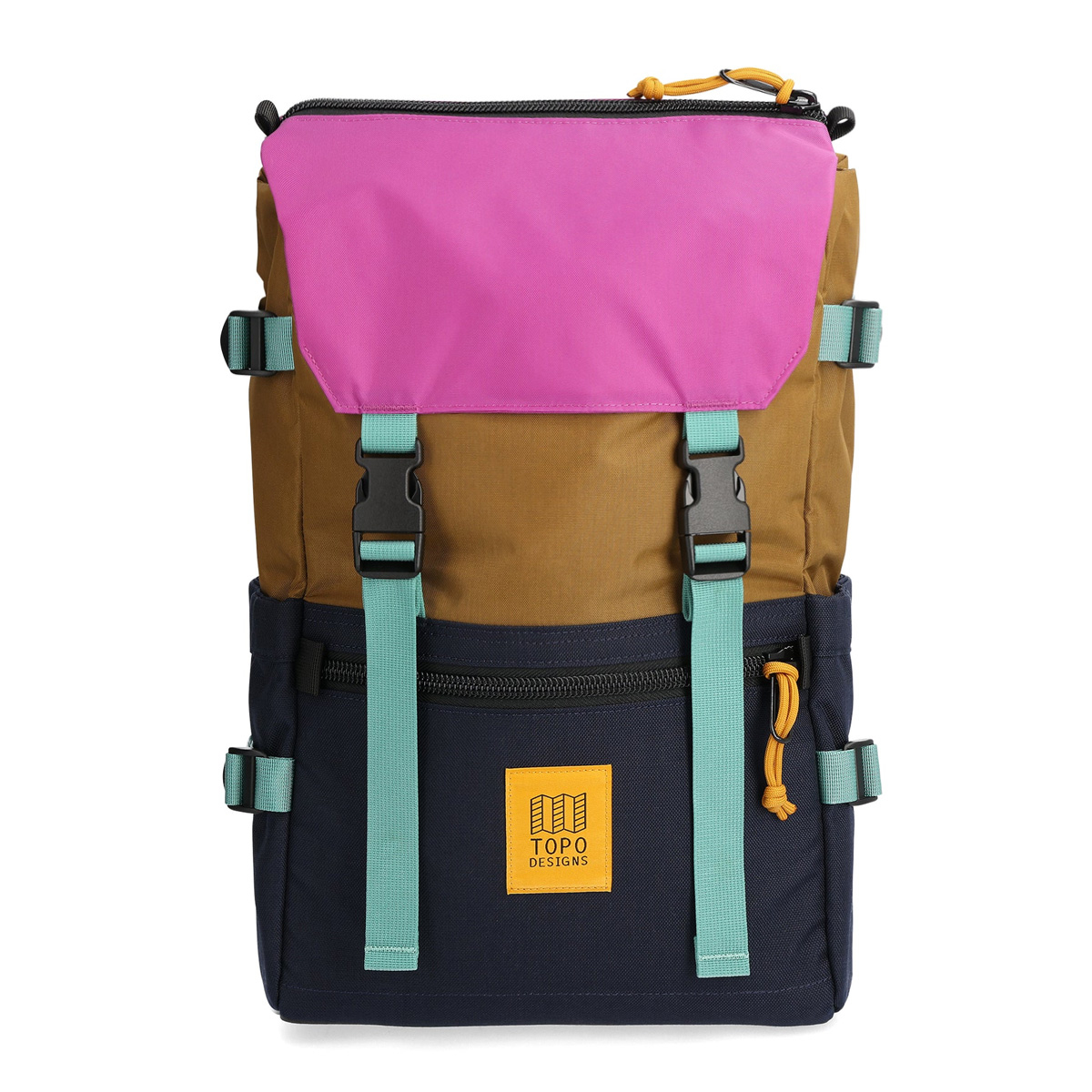 Topo Designs Rover Pack Classic Dark Khaki/Navy, timeless backpack with great functionalities