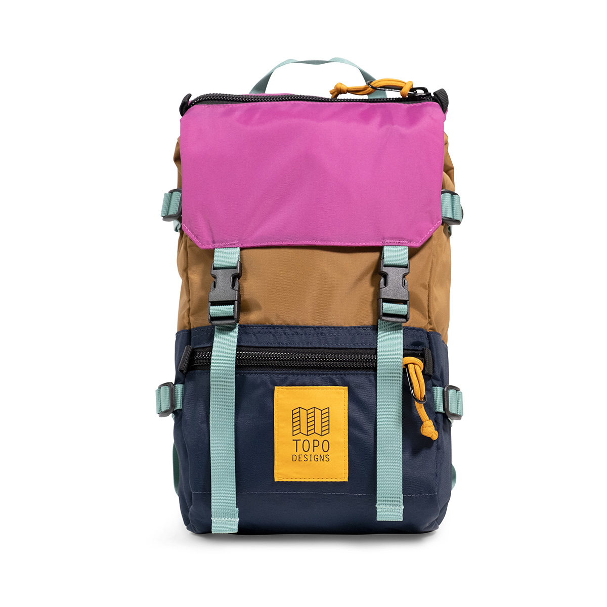 Topo Designs Rover Pack Mini Dark Khaki/Navy, statement-making bag that’s the perfect size for errands around town or on the trail