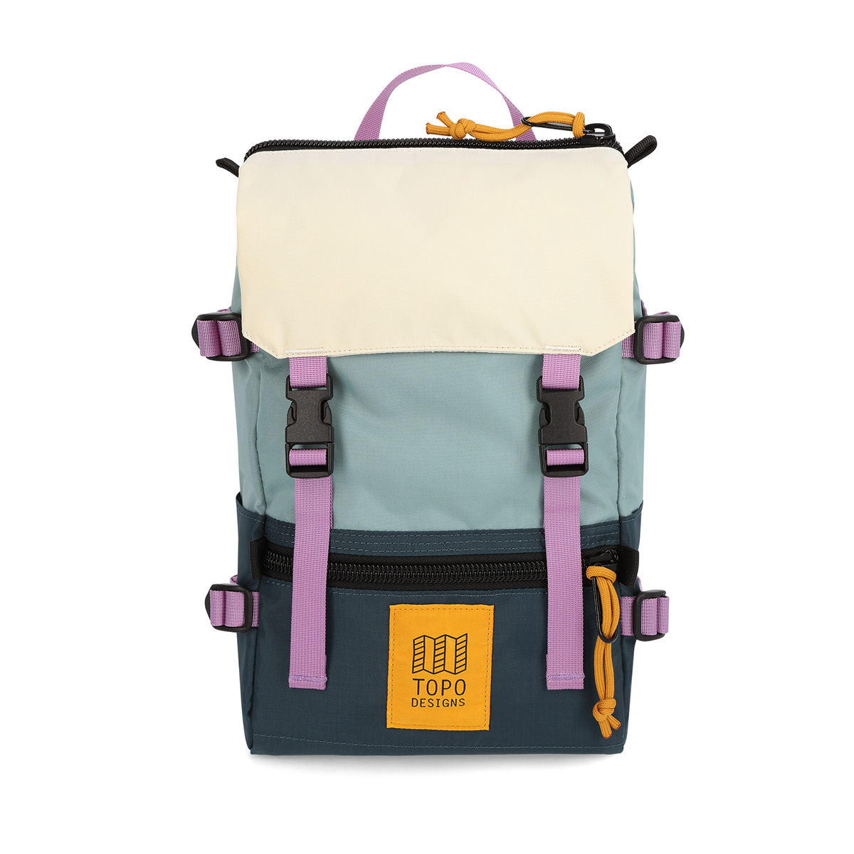 Topo Designs Rover Pack Mini Pond Blue/Sage, statement-making bag that’s the perfect size for errands around town or on the trail